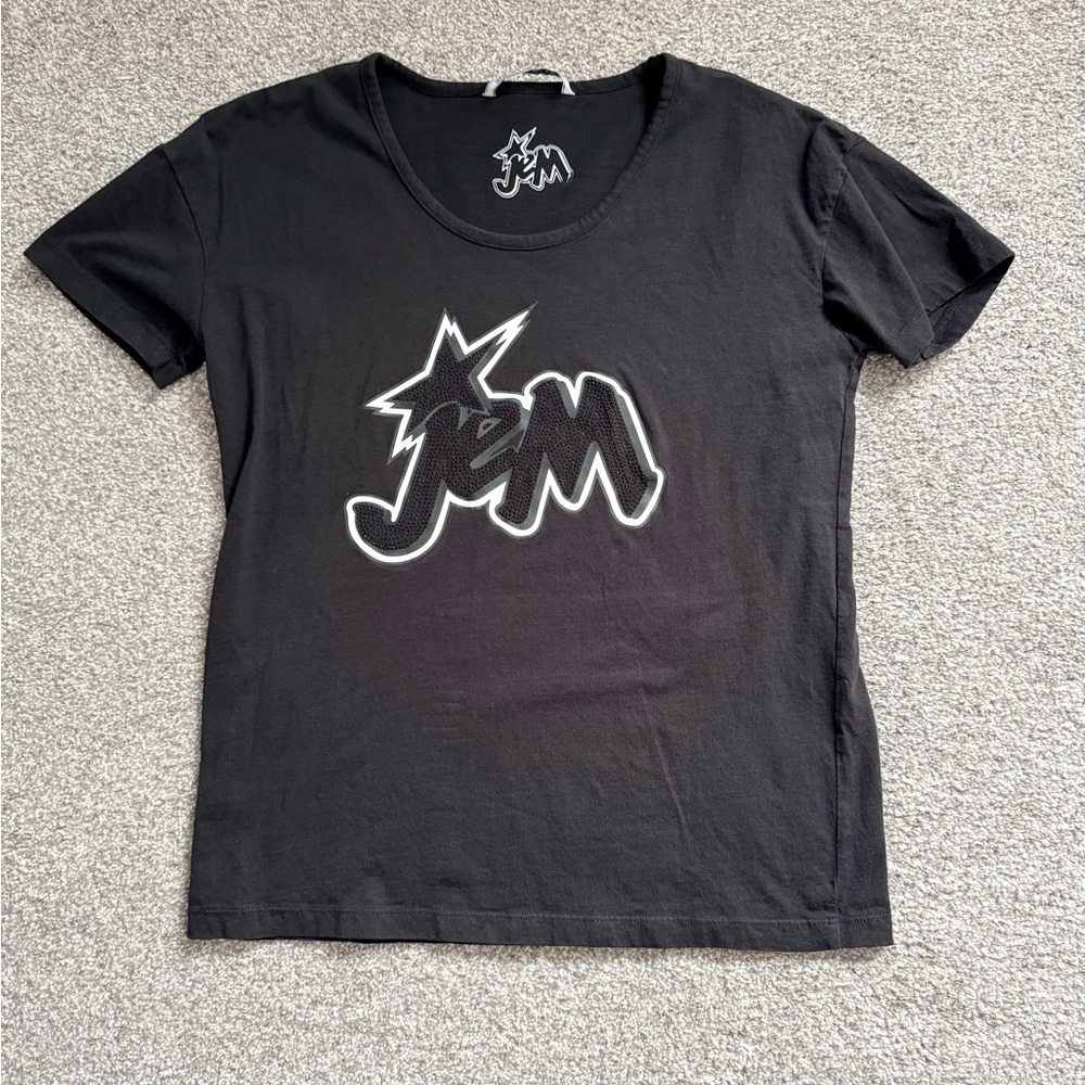 Jem & the Hallowgrams Black Tee with Studded Detail
